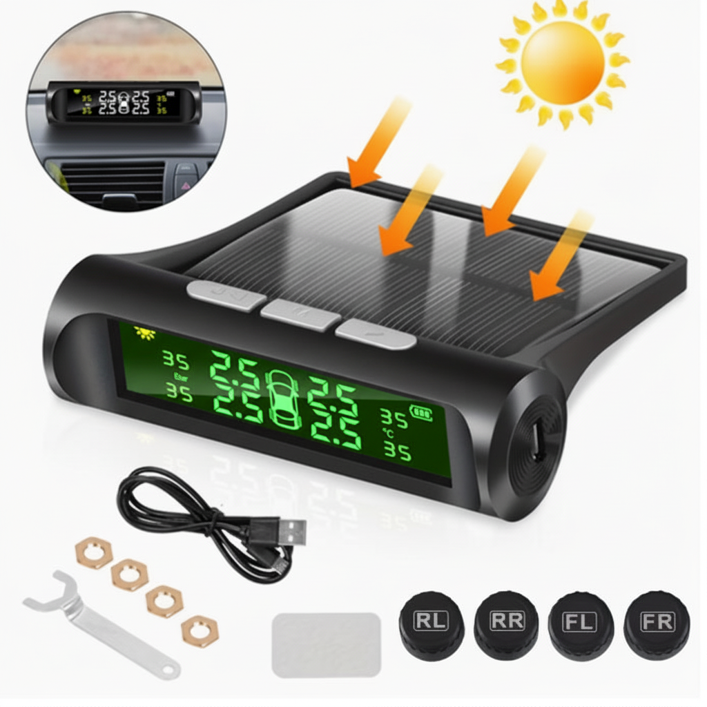 Premium realistic solar TPMS with accessories